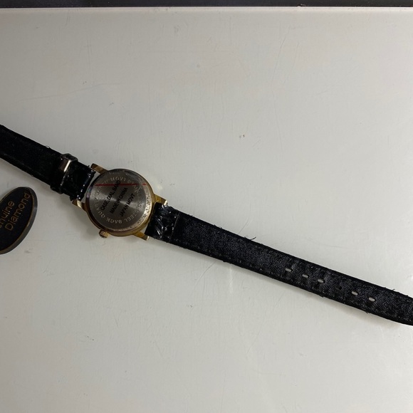 Vintage black diamond watch